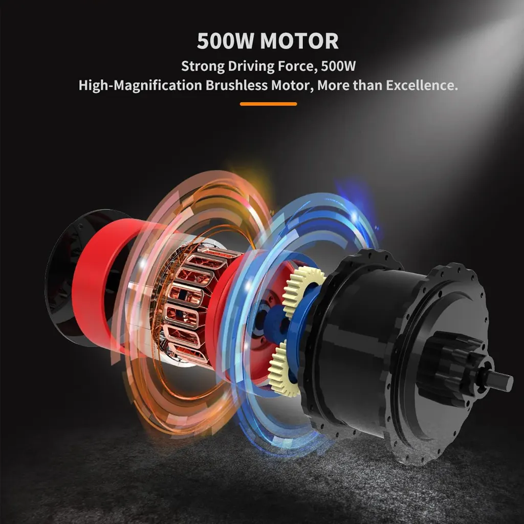 Aostirmotor 500W Folding Electric Bike - 1