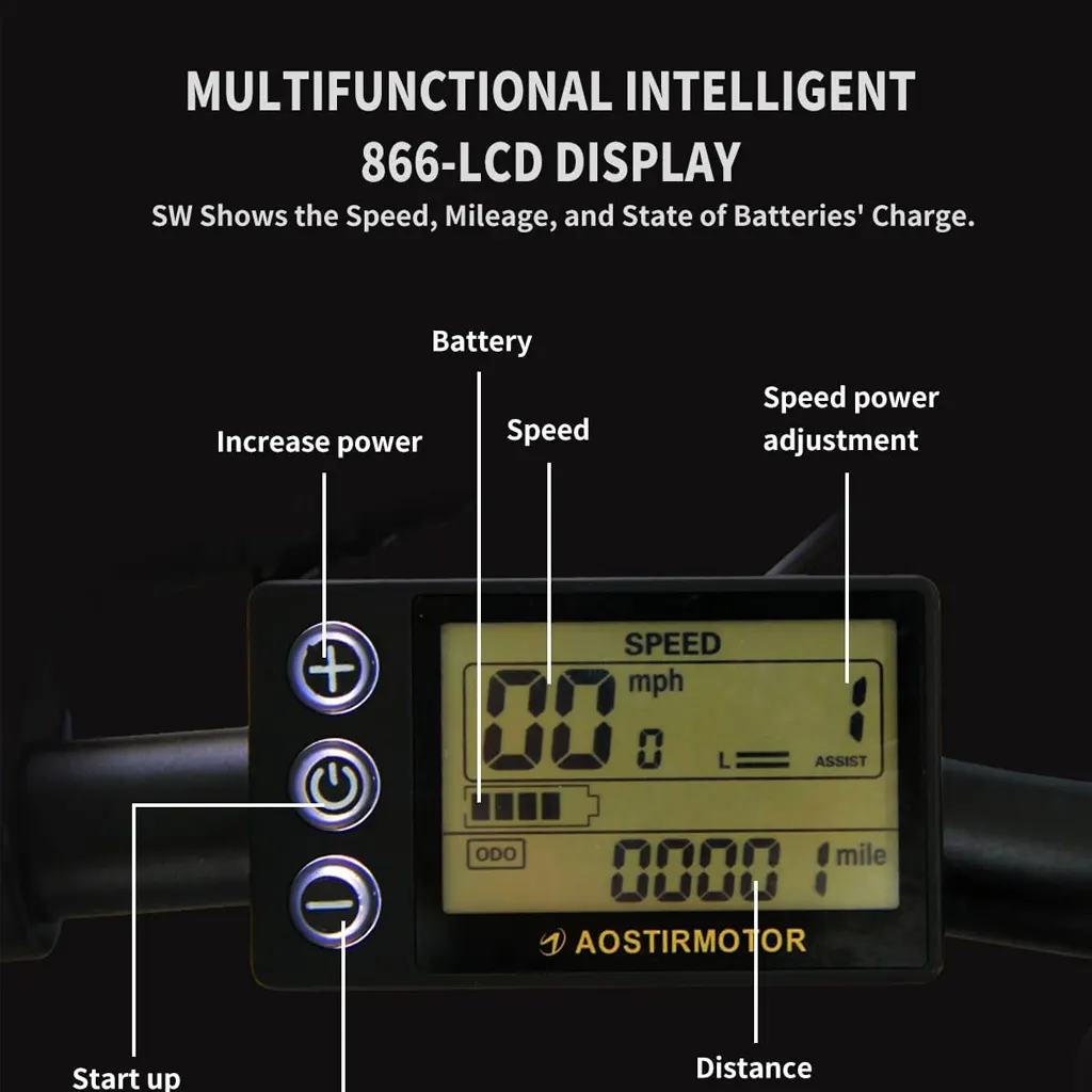 Aostirmotor 500W Folding Electric Bike - 1