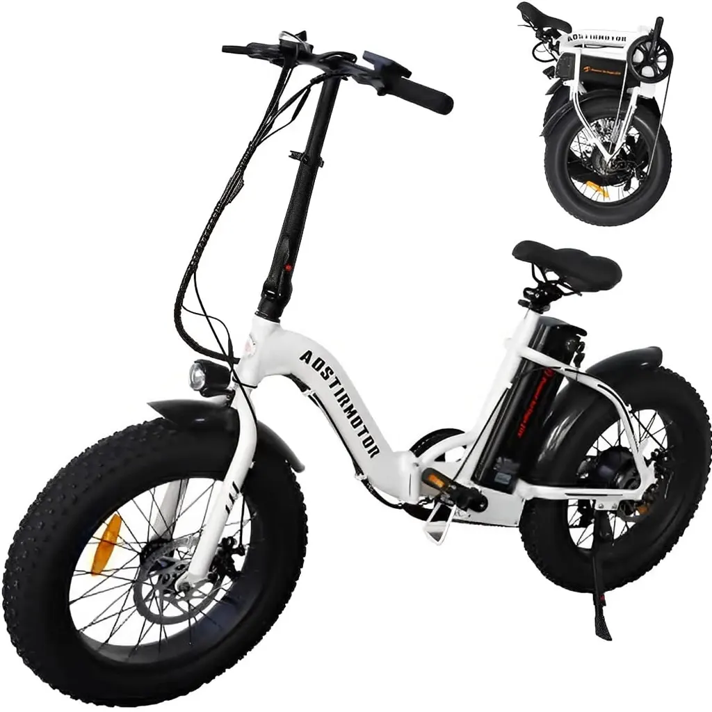 Aostirmotor 500W Folding Electric Bike - 1