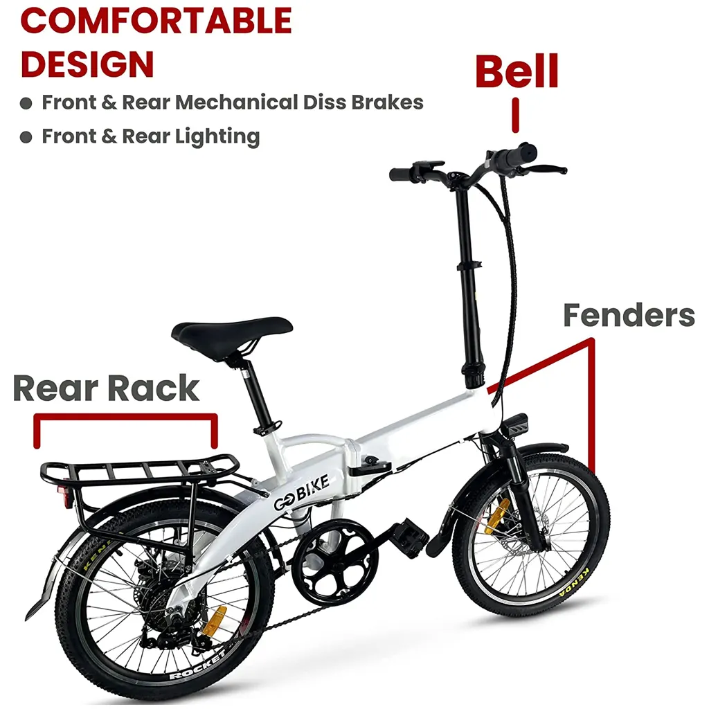 COMFYGO Futuro Foldable Lightweight Electric Bike - 3