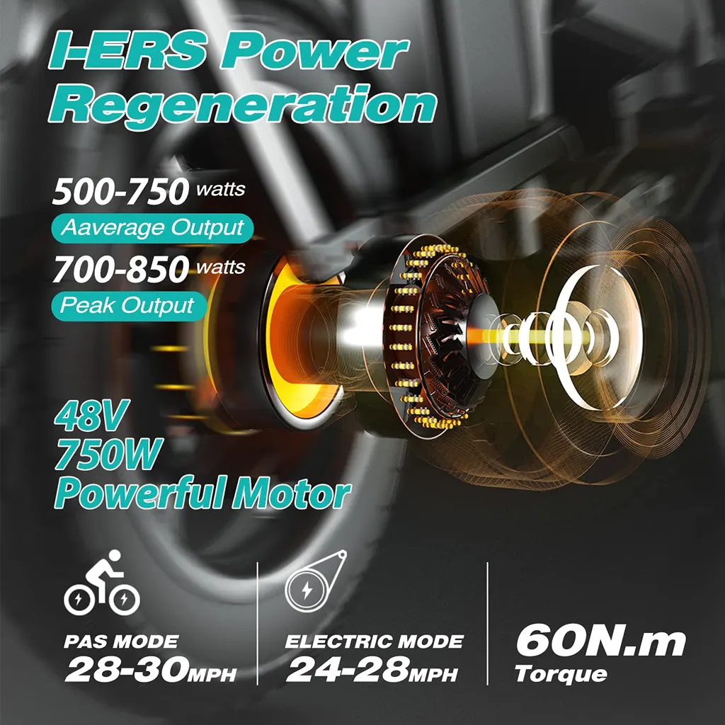 ENGWE Upgraded 750W Folding Electric Bike - 1