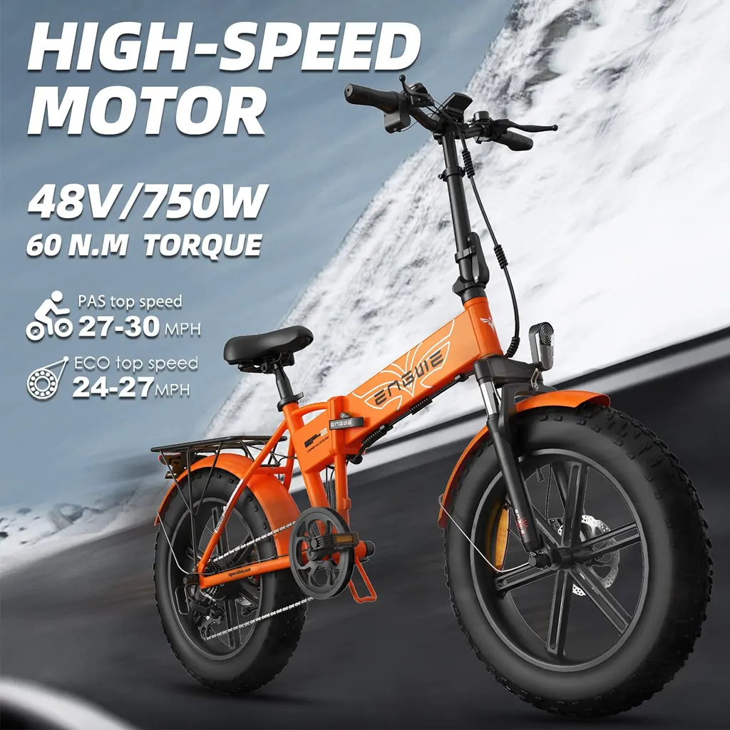 ENGWE Upgraded 750W Folding Electric Bike - 5