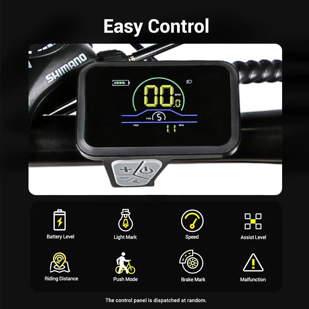 HEZZO Electric Mountain Electric Bike 350W Shimano 21 Speed Gears - 7