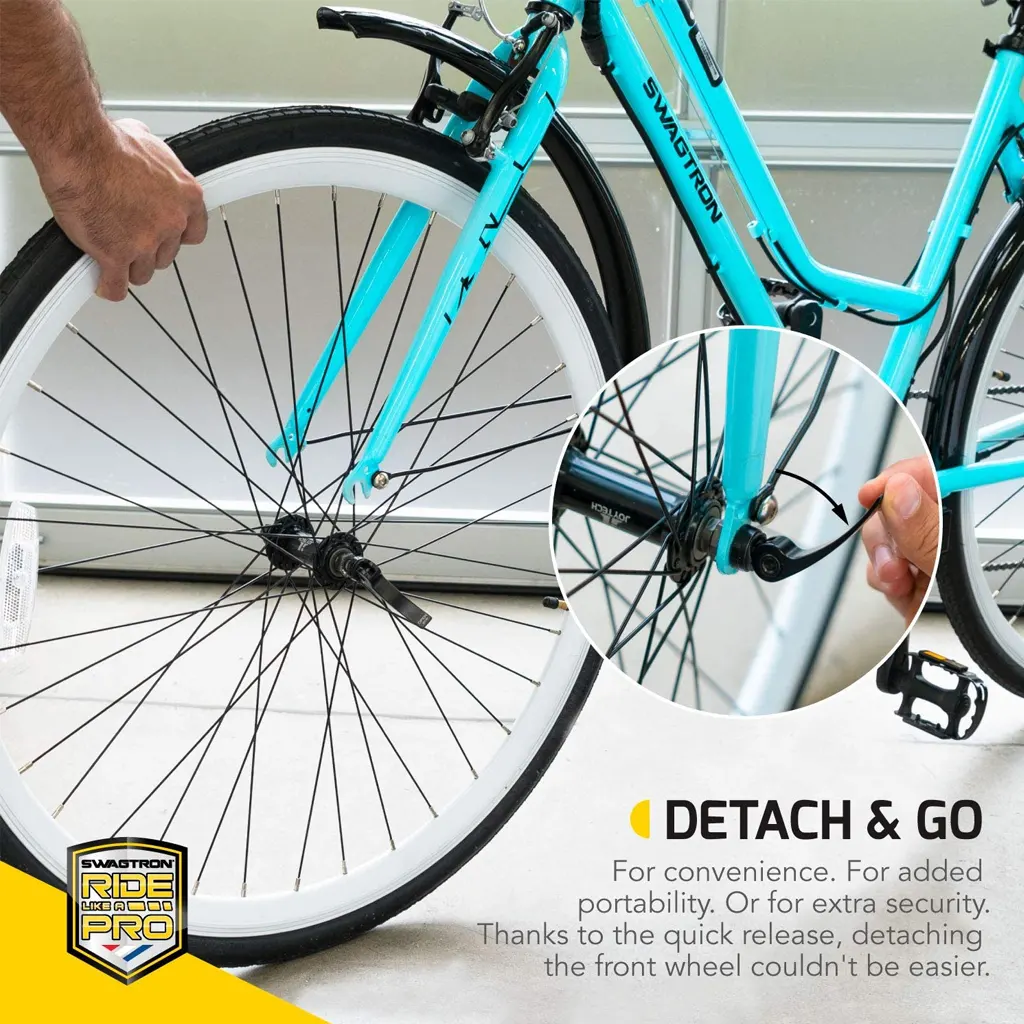 Swagtron EB-9 Electric Lady Cruiser Bike - 2