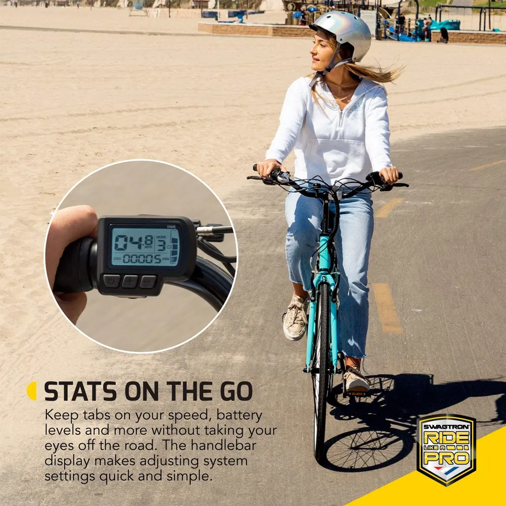 Swagtron EB-9 Electric Lady Cruiser Bike - 4