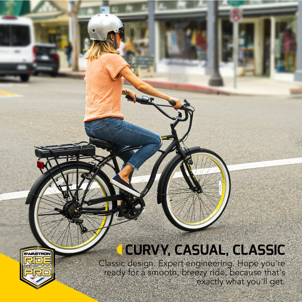 Swagtron Swagcycle EB-11 Cruiser Electric Bicycle - 1