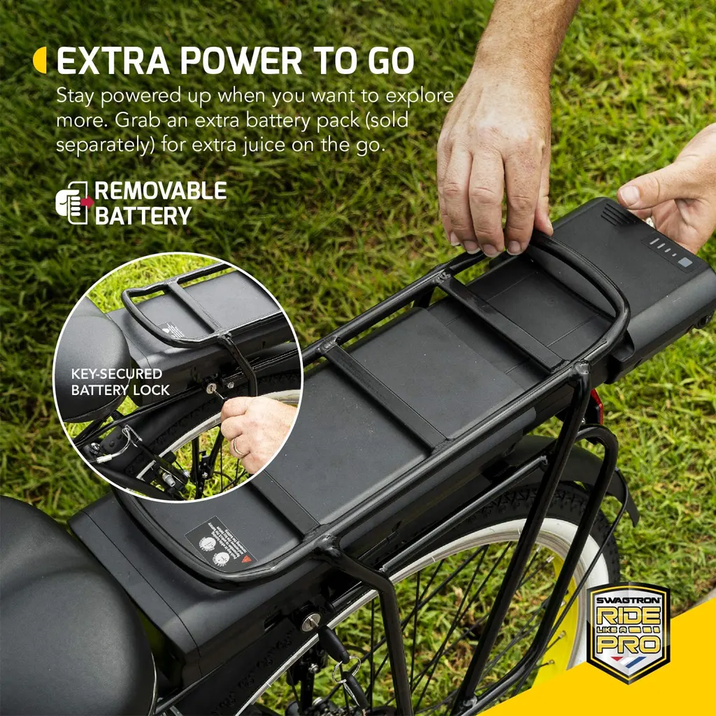 Swagtron Swagcycle EB-11 Cruiser Electric Bicycle - 4