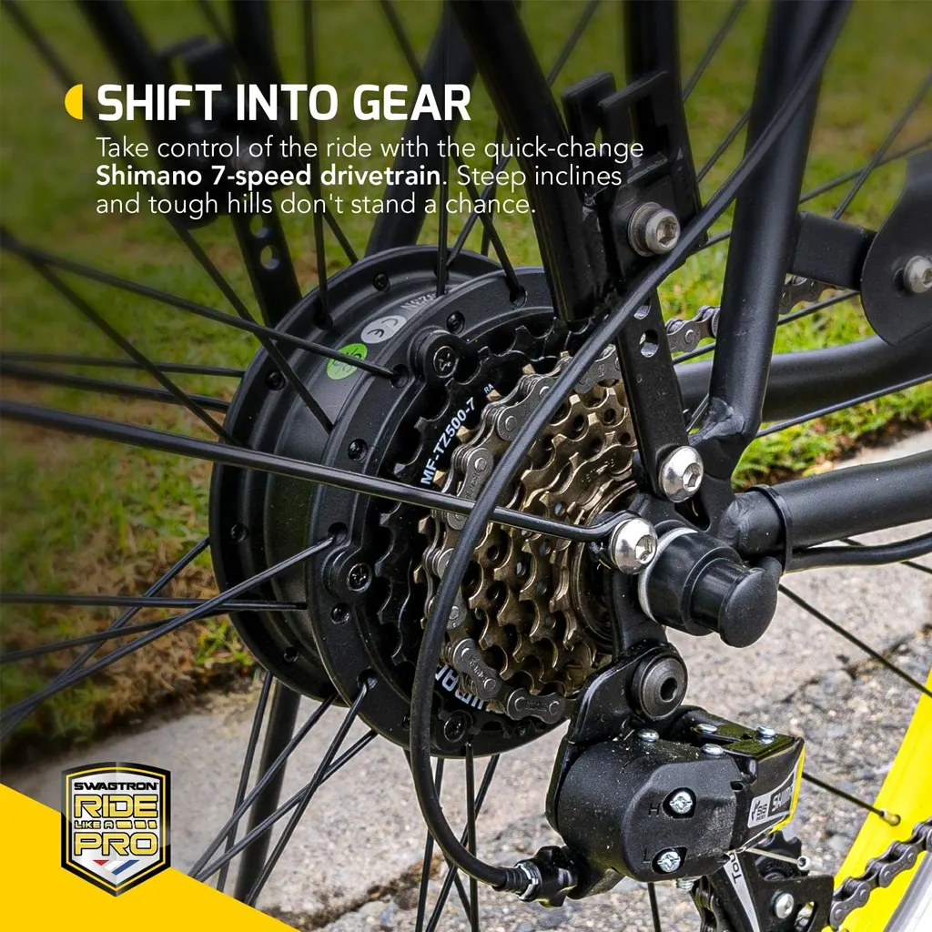 Swagtron Swagcycle EB-11 Cruiser Electric Bicycle - 5