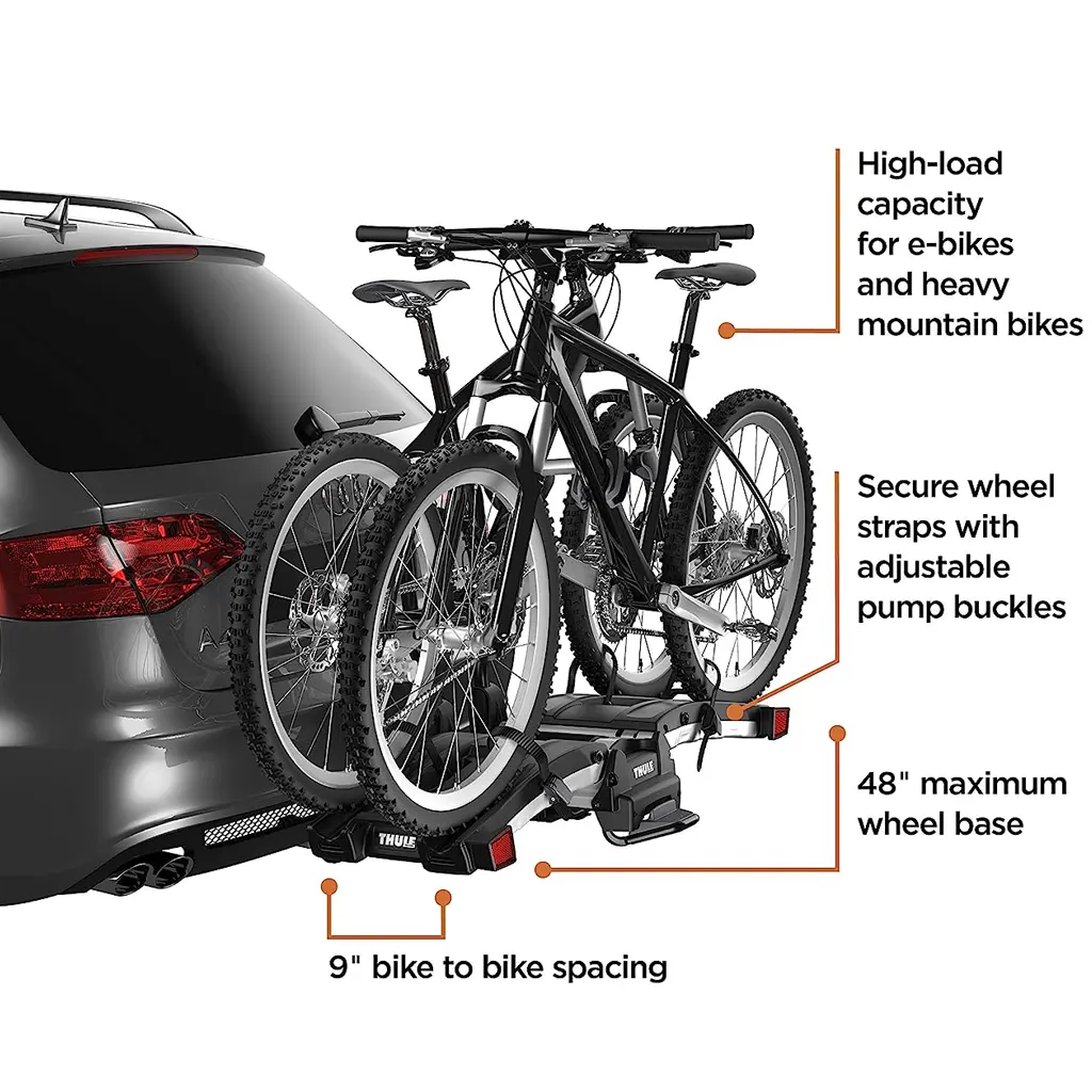 Thule EasyFold XT 2 Hitch Bike Rack - E-Bike Compatible - 1