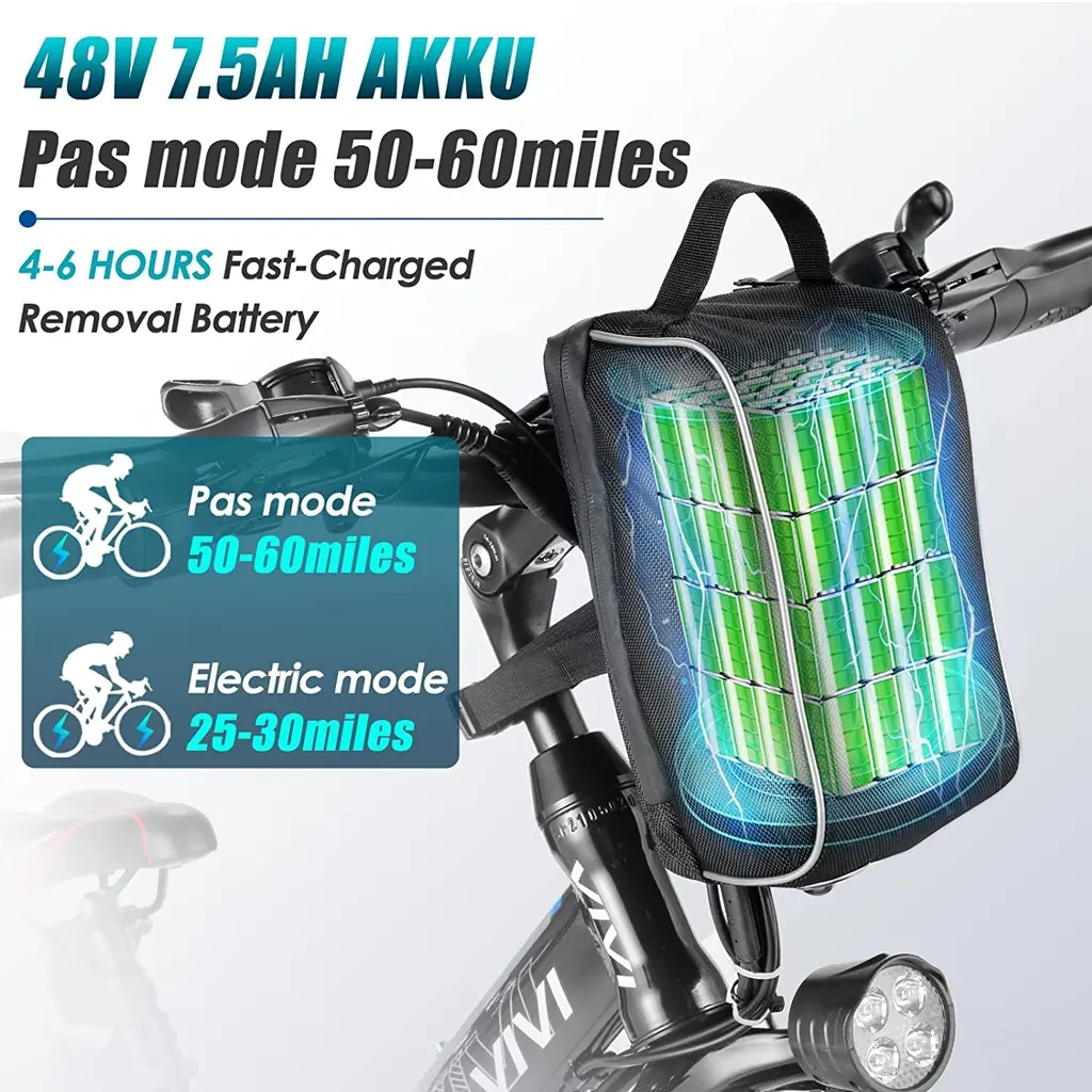 Vivi Folding Electric Mountain Bike 500W - 2