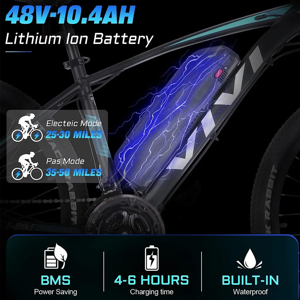 Vivi Folding Electric Mountain Bike 500W 27 inch - 3