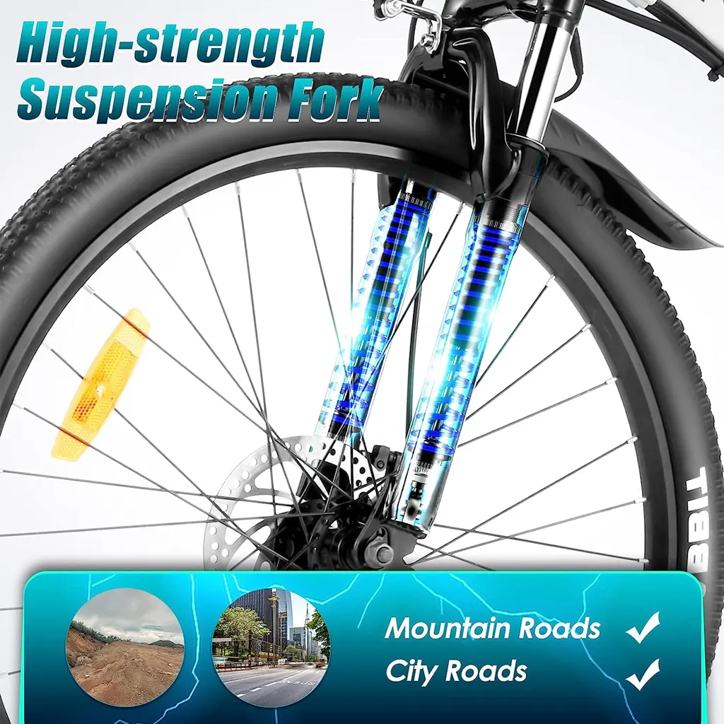 Vivi Folding Electric Mountain Bike 500W - 4