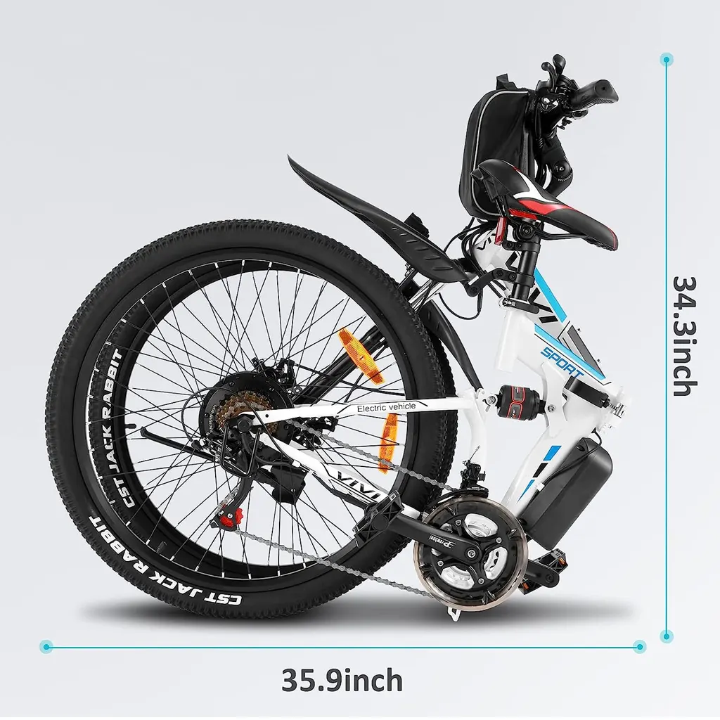 Vivi Folding Electric Mountain Bike 500W - 7